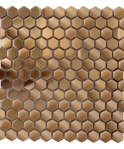 HMC 536-07 Hexagonal - Matt Metal Mosaic