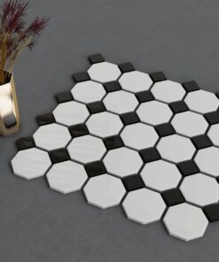 Small Octagon Porcelain Mosaic Tile