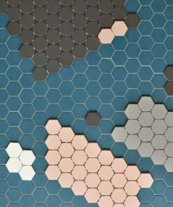 Big Hexagonal Porcelain Mosaic Tile